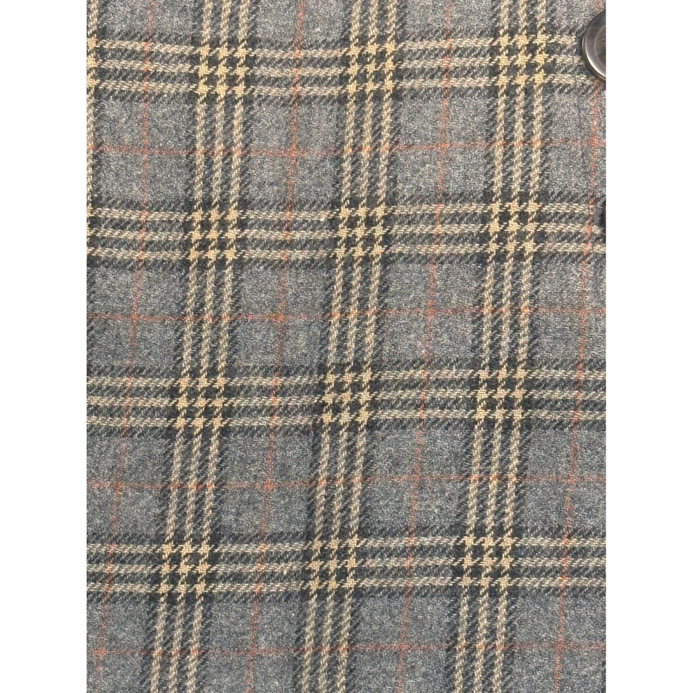 Gap Plaid Wool Mini Skirt Gray Tartan Button Front Preppy Y2K Grungecore Sz 0P - Picture 5 of 10